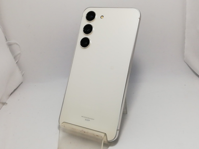 【中古】SAMSUNG au 【SIMフリー】 Galaxy S23 クリーム 8GB 256GB SCG19【戸塚】保証期間１ヶ月【ランクB】