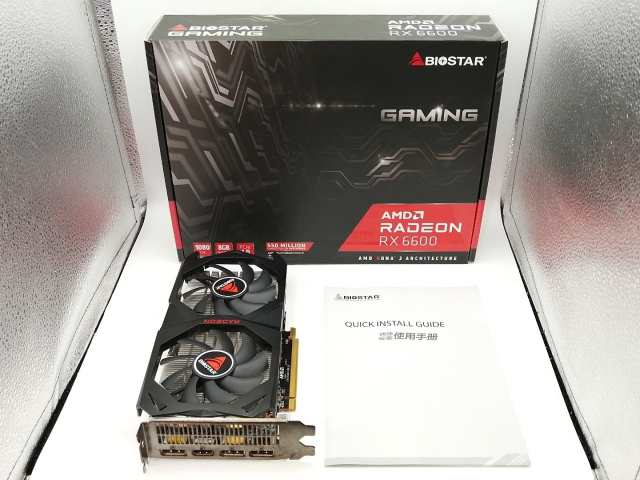 【中古】BIOSTAR VA6606RM81 RX6600/8GB(GDDR6)【東池袋1丁目】保証期間１週間