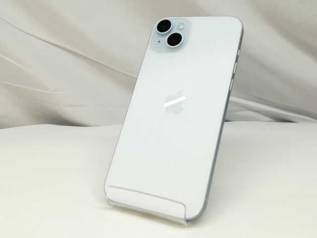 【中古】Apple 国内版 【SIMフリー】 iPhone 15 Plus 256GB ブルー MU0N3J/A【ECセンター】保証期間１ヶ月【ランクA】