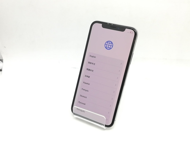 iphone X MQAY2J/A au SIMロック解除済 64GB（中古】Apple