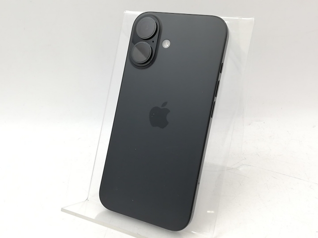 中古】Apple docomo 【SIMフリー】 iPhone 16 128GB ブラック MYDQ3J/A 