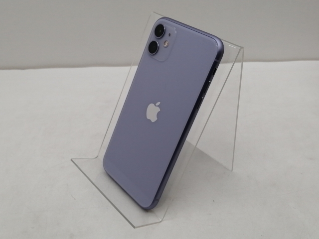 【中古】Apple UQmobile 【SIMロック解除済み】 iPhone 11 パープル 64GB MHDF3J/A(後期型番)【仙台イービーンズ】保証期間１ヶ月【ランクA】
