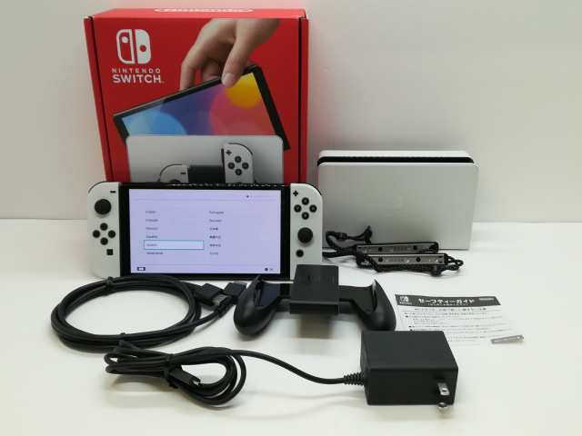 【中古】Nintendo Switch 本体 (有機ELモデル) HEG-S-KAAAA ホワイト【仙台イービーンズ】保証期間１ヶ月【ランクA】