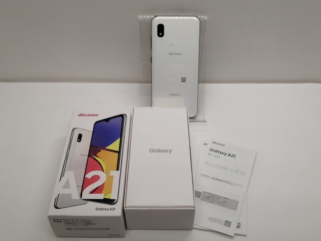 中古】 Galaxy A21 SC-42A ホワイト docomo SIMロック解除済 Galaxy