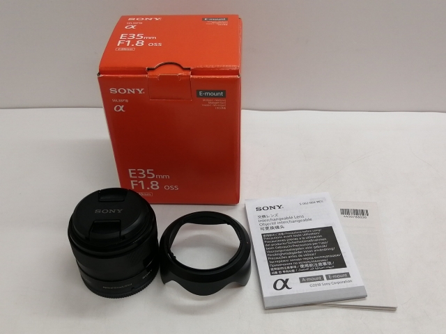 ソニーαレンズ E35mm F1.8 OSS 【新品未開封・延長保証付】 E 35mm F1.8 OSS | デジタル一眼カメラα（アルファ） | ソニー