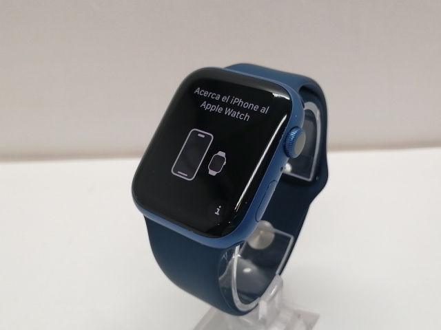 中古】Apple Apple Watch Series7 45mm GPS ブルーアルミ/スポーツ  