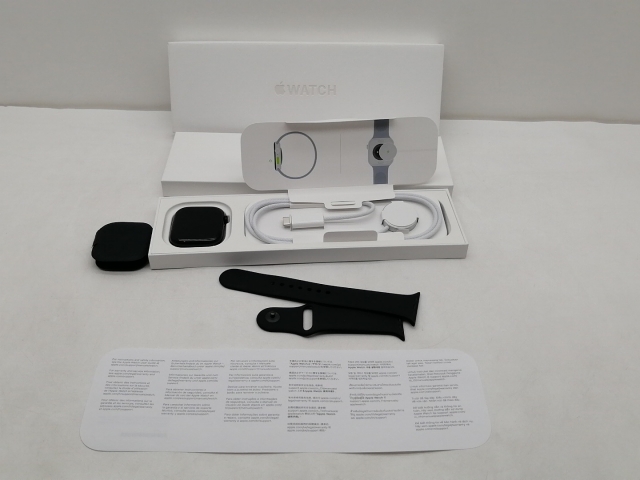 【中古】Apple Apple Watch Series10 46mm GPS ジェットブラックアルミニウムケース/ブラックスポーツバンド (M/L) 海外版【仙台イービーンズ】保証期間１ヶ月【ランクB】_7