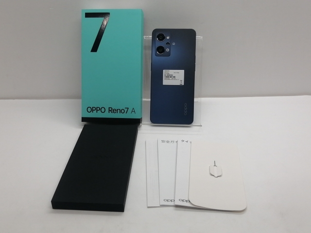 OPPO Reno7A　スターリーブラック　simフリー（ほぼ未使用） OPPO Remo7A スターリーブラック ほぼ未使用OPPO Reno7A スターリー