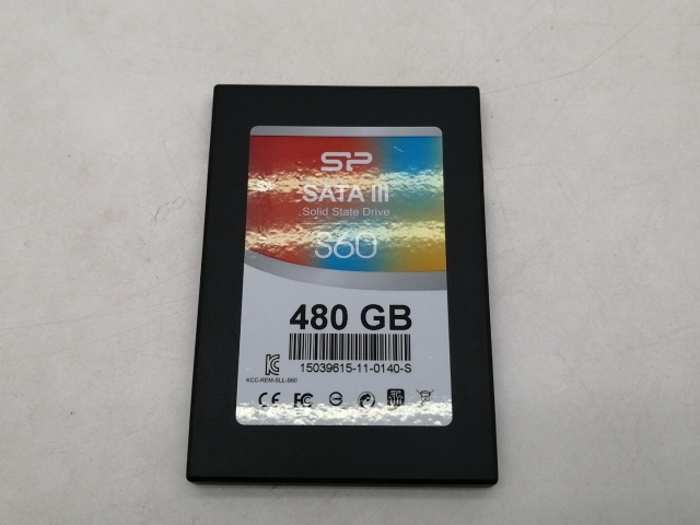 【中古】SILICONPOWER SP480GBSS3S60S25 480GB/SSD/6GbpsSATA【仙台イービーンズ】保証期間１週間