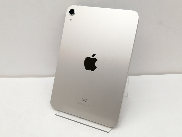 【中古】Apple 【Wi-Fi】 iPad mini（第6世代/2021） 64GB スターライト MK7P3J/A【仙台イービーンズ】保証期間１ヶ月【ランクA】