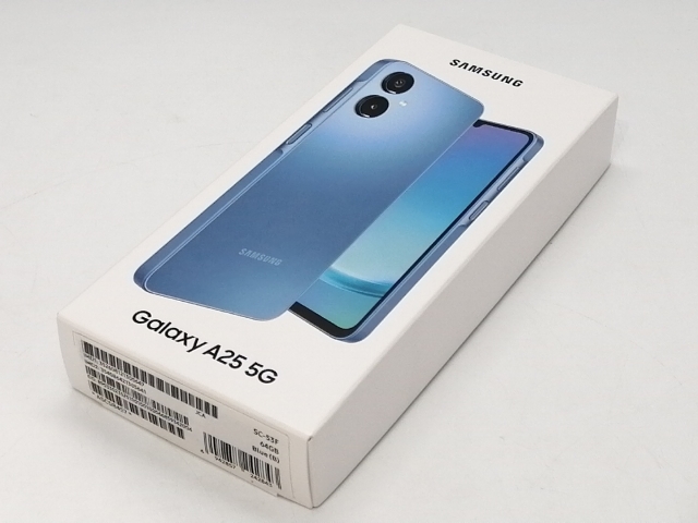 【未使用】SAMSUNG docomo 【SIMフリー】 Galaxy A25 5G ブルー 4GB 64GB SC-53F【浜松駅前】保証期間３ヶ月 16,316円