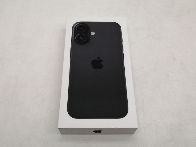 【未使用】Apple 国内版 【SIMフリー】 iPhone 16 128GB ブラック MYDQ3J/A【仙台イービーンズ】保証期間３ヶ月_1