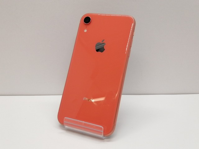 【中古】Apple au 【SIMロック解除済み】 iPhone XR 128GB コーラル MT0T2J/A【仙台イービーンズ】保証期間１ヶ月【ランクB】