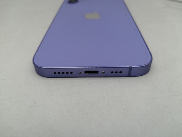 【中古】【赤ロム保証あり】Apple au 【SIMロック解除済み】 iPhone 12 64GB パープル MJNH3J/A【仙台イービーンズ】保証期間１ヶ月【ランクA】
