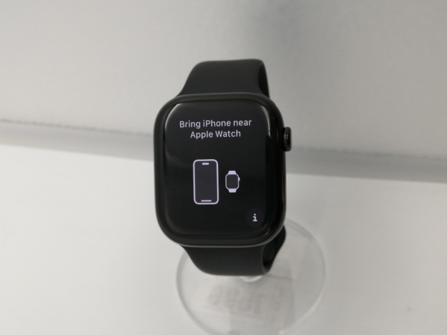 【中古】Apple Apple Watch Series10 46mm GPS ジェットブラックアルミニウムケース/ブラックスポーツバンド (M/L) MWWQ3J/A【高崎モントレー】保証期間１ヶ月【ランクB】