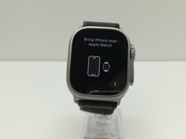 【中古】Apple Apple Watch Ultra 49mm Cellular チタニウムケース/ブラック/グレイトレイルループ M&L MQFX3J/A【仙台イービーンズ】保