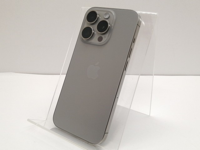 【中古】Apple 国内版 【SIMフリー】 iPhone 15 Pro 128GB ナチュラルチタニウム MTU93J/A【仙台イービーンズ】保証期間１ヶ月【ランクA