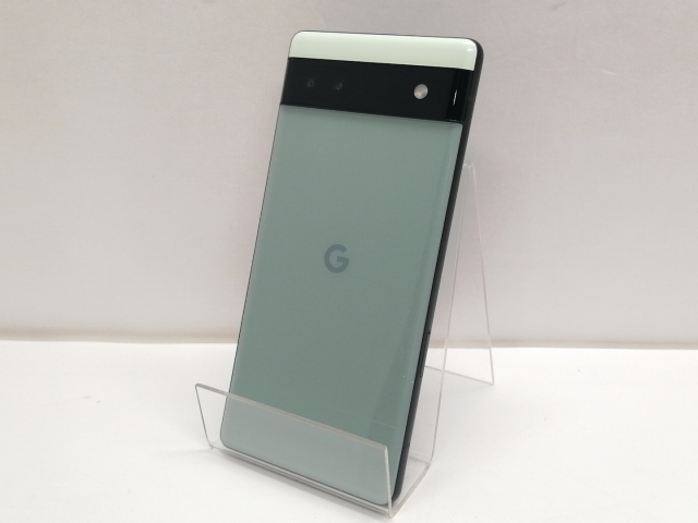 【中古】Google au 【SIMフリー】 Pixel 6a セージ 6GB 128GB GB17L【仙台イービーンズ】保証期間１ヶ月【ランクB】