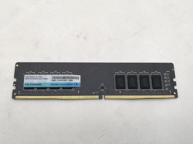 【中古】DDR4 16GB PC4-25600(DDR4-3200)【デスクトップPC用】【仙台イービーンズ】保証期間１週間
