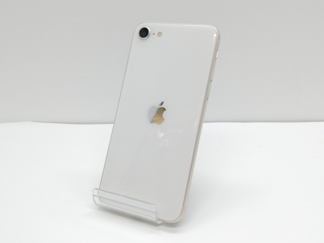 【中古】Apple SoftBank 【SIMフリー】 iPhone SE（第3世代） 64GB スターライト MMYD3J/A【仙台イービーンズ】保証期間１ヶ月【ランクB