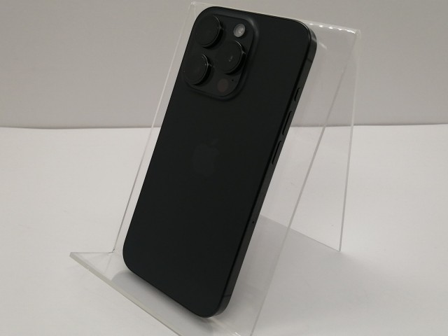 【中古】Apple 国内版 【SIMフリー】 iPhone 15 Pro 128GB ブラックチタニウム MTU73J/A【仙台イービーンズ】保証期間１ヶ月【ランクA】