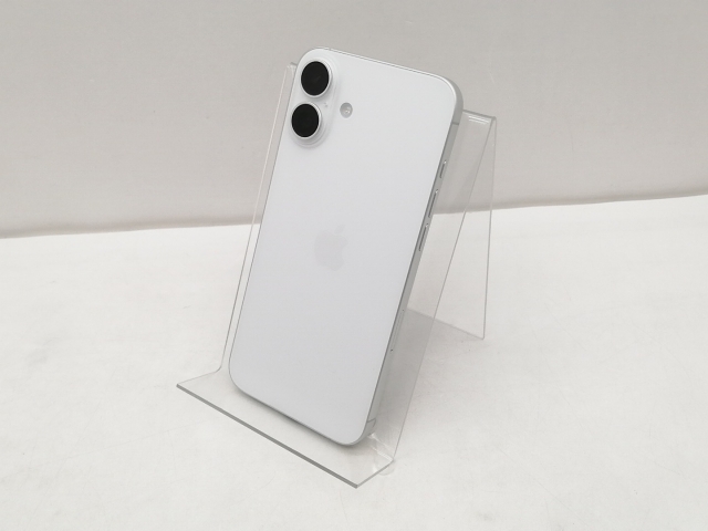 【中古】Apple 国内版 【SIMフリー】 iPhone 16 Plus 256GB ホワイト MXVH3J/A【仙台イービーンズ】保証期間１ヶ月【ランクA】