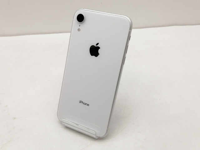 【中古】Apple docomo 【SIMロック解除済み】 iPhone XR 128GB ホワイト MT0J2J/A【仙台イービーンズ】保証期間１ヶ月【ランクC】
