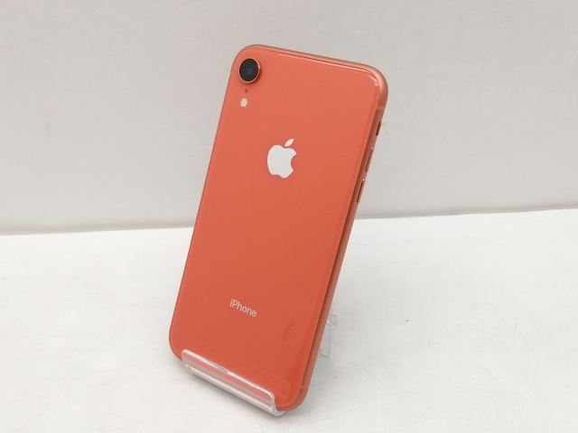 【中古】Apple SoftBank 【SIMロック解除済み】 iPhone XR 64GB コーラル MT0A2J/A【仙台イービーンズ】保証期間１ヶ月【ランクB】