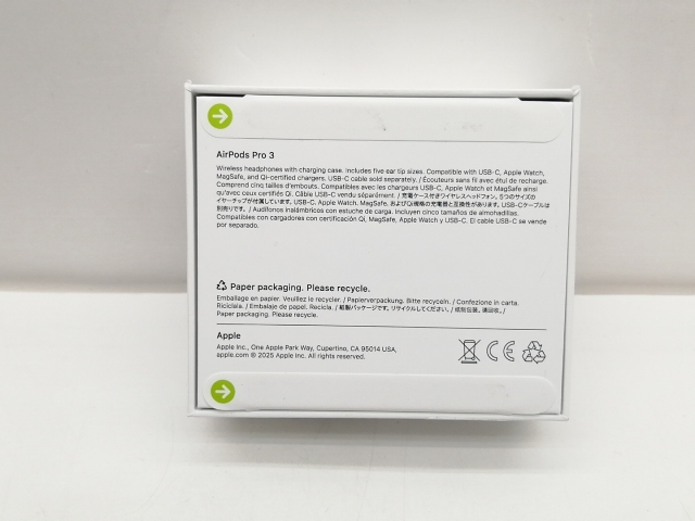 未使用】Apple AirPods Pro 3 MFHP4J/A【仙台イービーンズ】保証期間1週間