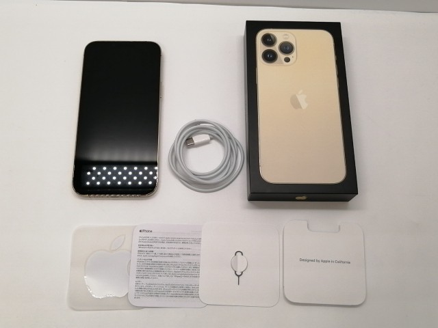 【中古】Apple 国内版 【SIMフリー】 iPhone 13 Pro Max 128GB ゴールド MLJ63J/A【仙台イービーンズ】保証期間１ヶ月【ランクA】