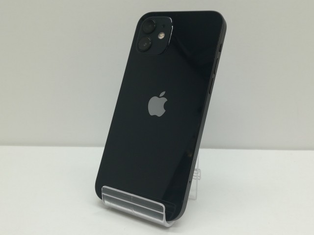 【中古】Apple docomo 【SIMロック解除済み】 iPhone 12 64GB ブラック MGHN3J/A【仙台イービーンズ】保証期間１ヶ月【ランクB】