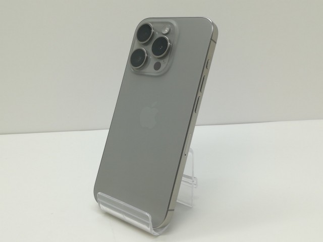 【中古】Apple 国内版 【SIMフリー】 iPhone 15 Pro 128GB ナチュラルチタニウム MTU93J/A【仙台イービーンズ】保証期間１ヶ月【ランクA