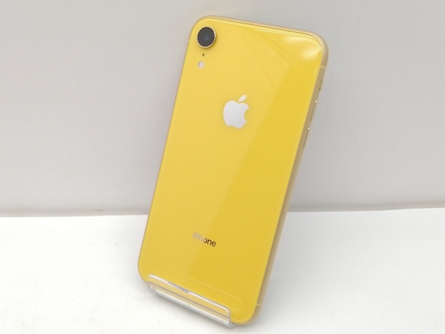 【中古】Apple SoftBank 【SIMロック解除済み】 iPhone XR 128GB イエロー MT0Q2J/A【仙台イービーンズ】保証期間１ヶ月【ランクB】