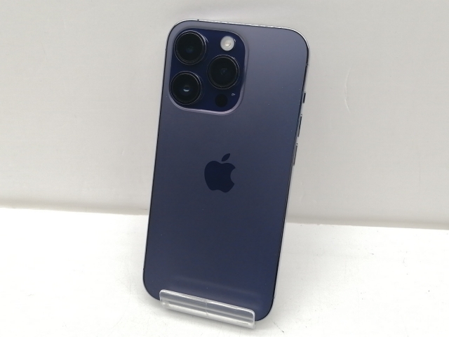 【中古】Apple 国内版 【SIMフリー】 iPhone 14 Pro 128GB ディープパープル MQ0F3J/A【仙台イービーンズ】保証期間１ヶ月【ランクC】