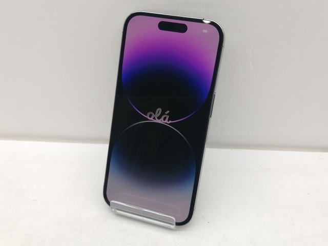 【中古】Apple 国内版 【SIMフリー】 iPhone 14 Pro 128GB ディープパープル MQ0F3J/A【仙台イービーンズ】保証期間１ヶ月【ランクC】