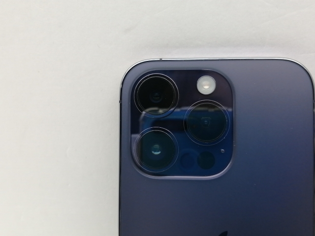 【中古】Apple 国内版 【SIMフリー】 iPhone 14 Pro 128GB ディープパープル MQ0F3J/A【仙台イービーンズ】保証期間１ヶ月【ランクC】