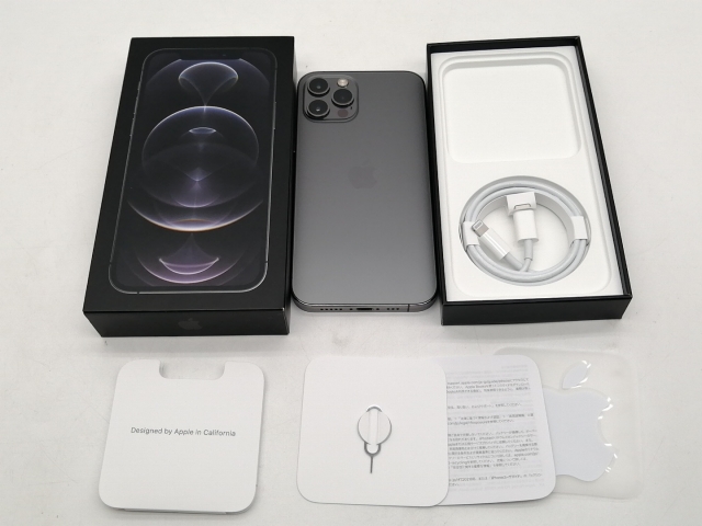 【中古】Apple docomo 【SIMロック解除済み】 iPhone 12 Pro 128GB グラファイト MGM53J/A【仙台イービーンズ】保証期間１ヶ月【ランクC】_7