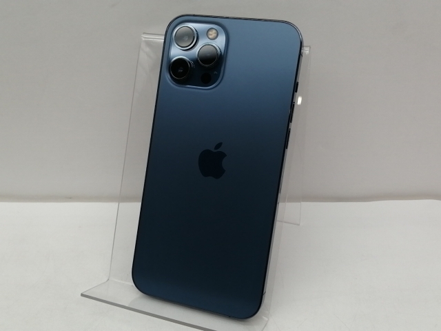 【中古】Apple 国内版 【SIMフリー】 iPhone 12 Pro Max 256GB パシフィックブルー MGD23J/A【仙台イービーンズ】保証期間１ヶ月【ランクA】