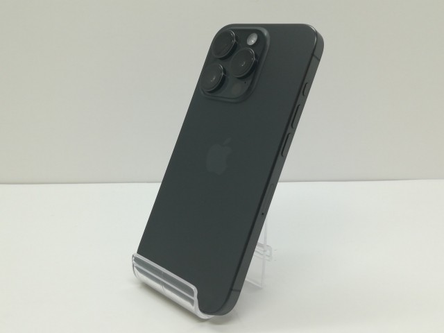 【中古】Apple 国内版 【SIMフリー】 iPhone 15 Pro 128GB ブラックチタニウム MTU73J/A【仙台イービーンズ】保証期間１ヶ月【ランクA】