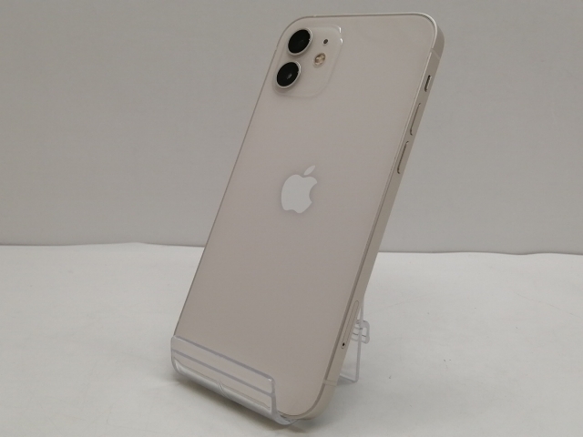 iPhone 12 64GB ホワイト SIMロック解除 バッテリー84% 美品