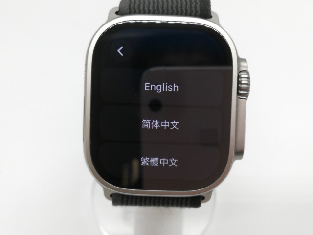 【中古】Apple Apple Watch Ultra 49mm Cellular チタニウムケース/ブラック/グレイトレイルループ M&L MQFX3J/A【仙台イービーンズ】保