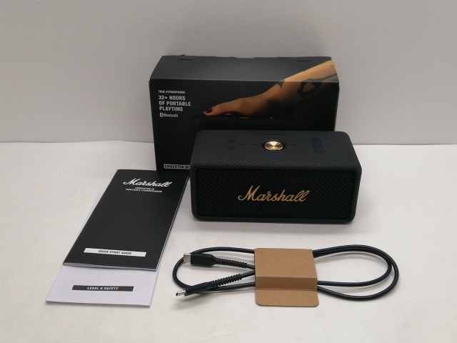 中古　Marshall Emberton III ブラック Marshall Emberton III Portable Bluetooth Speaker (Black) | eBay