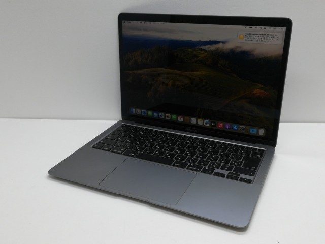 【中古】Apple MacBook Air 13インチ M1(CPU:8C/GPU:7C) 8GB/256GB スペースグレイ MGN63J/A (M1・2020)【仙台イービーンズ】保証期間１