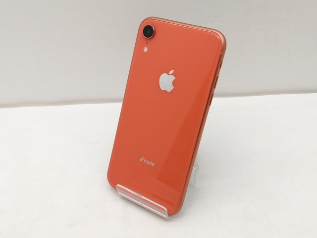 【中古】Apple docomo 【SIMロック解除済み】 iPhone XR 128GB コーラル MT0T2J/A【仙台イービーンズ】保証期間１ヶ月【ランクC】