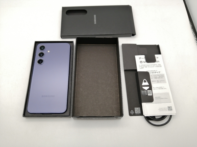 【中古】SAMSUNG 国内版 【SIMフリー】 Galaxy S24 コバルトバイオレット 8GB 256GB SM-S921QZVESJP【鹿児島中町】保証期間１ヶ月【ランクB】