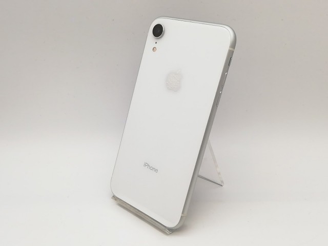 【中古】Apple docomo 【SIMロック解除済み】 iPhone XR 128GB ホワイト MT0J2J/A【鹿児島中町】保証期間１ヶ月【ランクC】