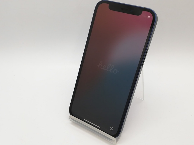 【中古】Apple UQmobile 【SIMロック解除済み】 iPhone 12 mini 128GB ブルー MGDP3J/A【鹿児島中町】保証期間１ヶ月【ランクB】_1