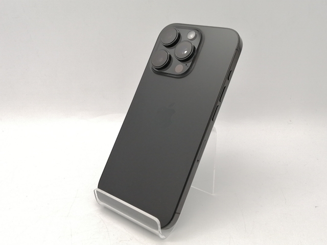 【中古】Apple SoftBank 【SIMフリー】 iPhone 16 Pro 256GB ブラックチタニウム MYN03J/A【広島本通】保証期間１ヶ月【ランクC】