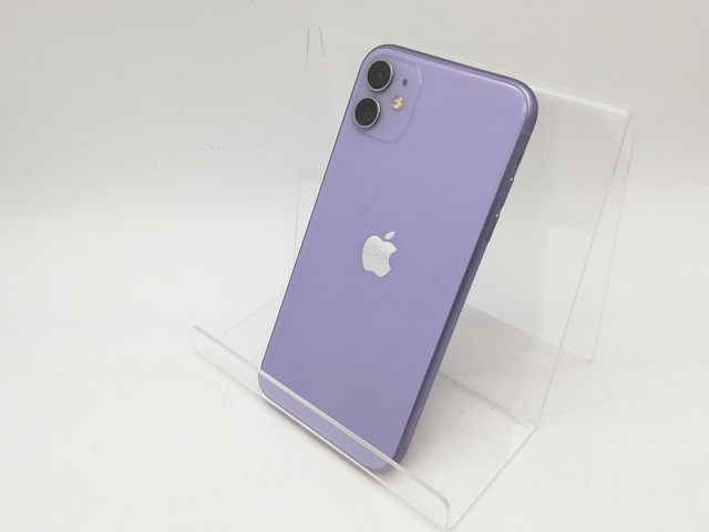 【中古】Apple au 【SIMロック解除済み】 iPhone 11 128GB パープル MWM52J/A【鹿児島中町】保証期間１ヶ月【ランクC】