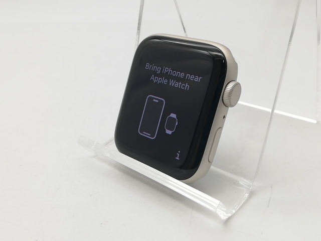 【中古】Apple Apple Watch SE3 44mm GPS スターライトアルミニウムケース/スターライトスポーツバンド (S/M) MEHG4J/A【鹿児島中町】保証期間１ヶ月【ランクB】